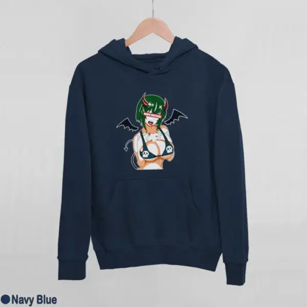 Waifu Material Evil Girl Women's Hoodie - Image 12