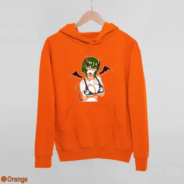 Waifu Material Evil Girl Women's Hoodie - Image 13