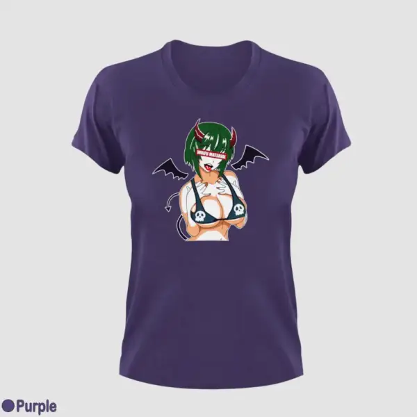 Waifu Material Evil Girl Women's T-Shirt - Image 12