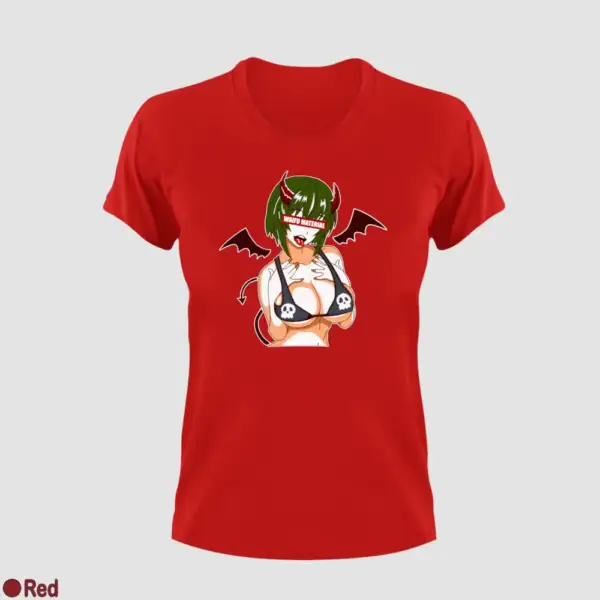 Waifu Material Evil Girl Women's T-Shirt - Image 13