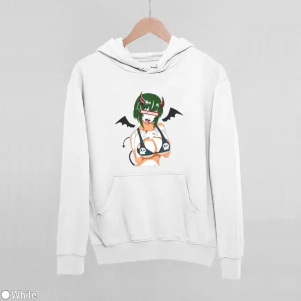 Waifu Material Evil Girl Women's Hoodie - Image 19