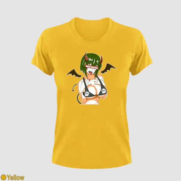 Waifu Material Evil Girl Women's T-Shirt - Image 16