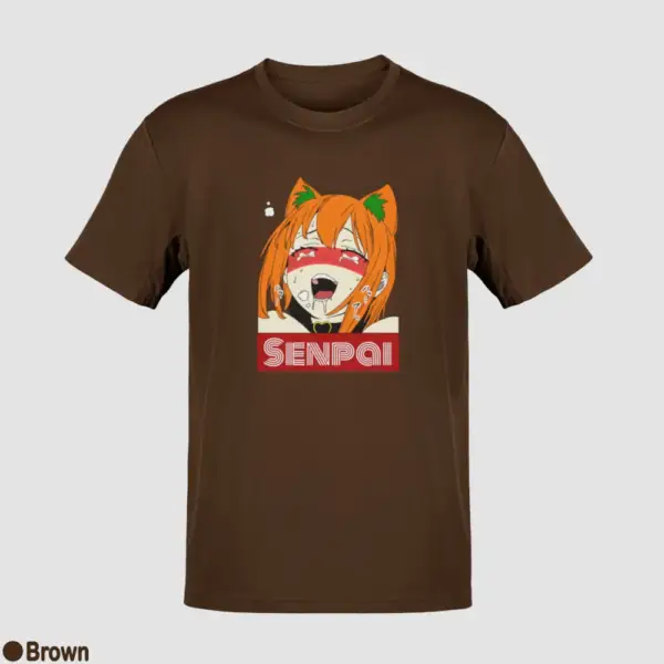 Waifu Material Senpai Girl Men's T-Shirt - Image 4