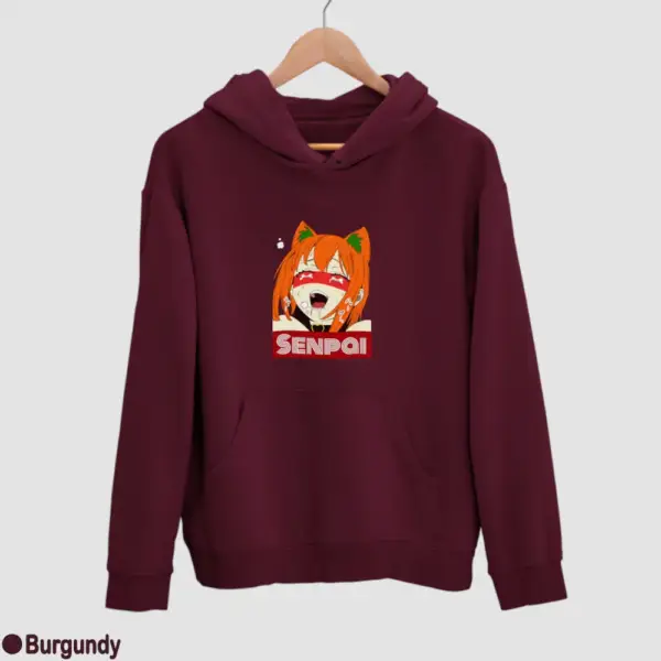 Waifu Material Senpai Girl Men's Hoodie - Image 4