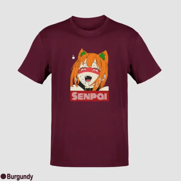 Waifu Material Senpai Girl Men's T-Shirt - Image 5