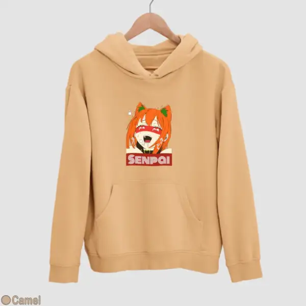 Waifu Material Senpai Girl Men's Hoodie - Image 5