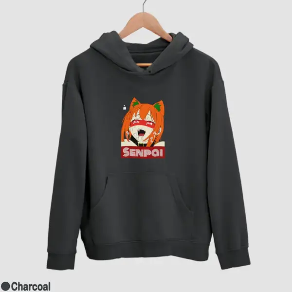 Waifu Material Senpai Girl Men's Hoodie - Image 6