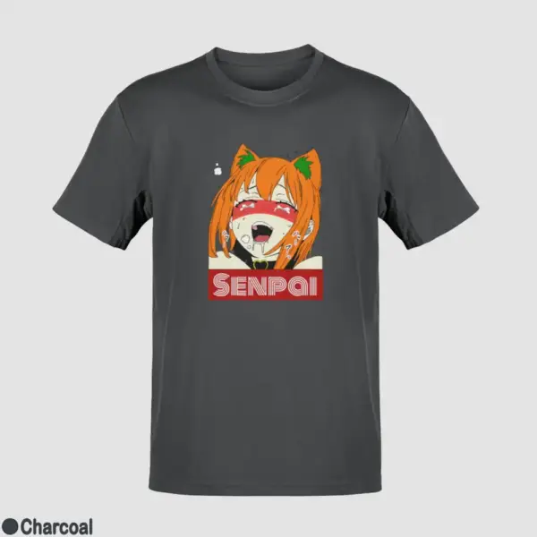 Waifu Material Senpai Girl Men's T-Shirt - Image 7