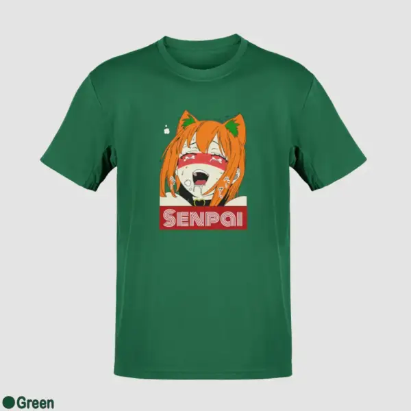 Waifu Material Senpai Girl Men's T-Shirt - Image 8