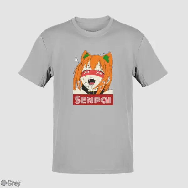 Waifu Material Senpai Girl Men's T-Shirt - Image 9