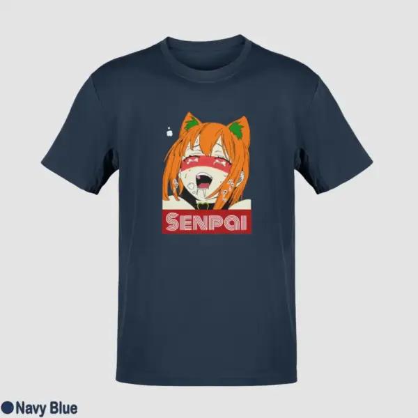 Waifu Material Senpai Girl Men's T-Shirt - Image 11