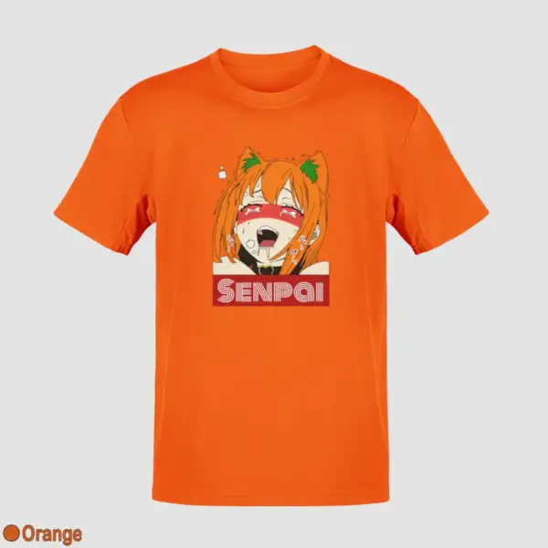 Waifu Material Senpai Girl Men's T-Shirt - Image 12