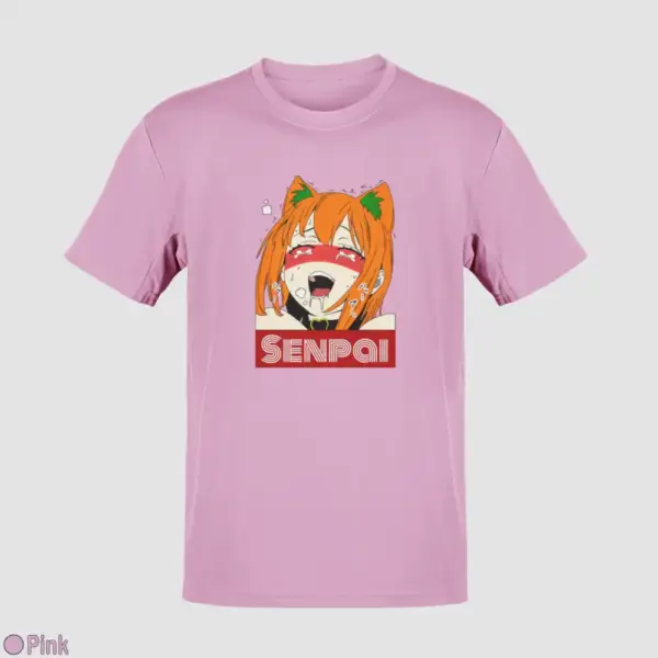 Waifu Material Senpai Girl Men's T-Shirt - Image 13
