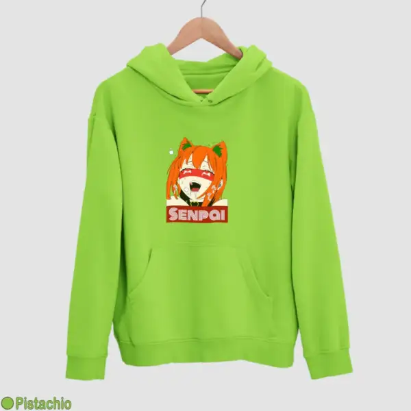 Waifu Material Senpai Girl Men's Hoodie - Image 14