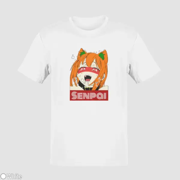 Waifu Material Senpai Girl Men's T-Shirt - Image 18