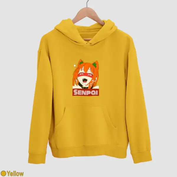 Waifu Material Senpai Girl Men's Hoodie - Image 19
