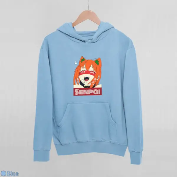 Waifu Material Senpai Girl Women's Hoodie - Image 3