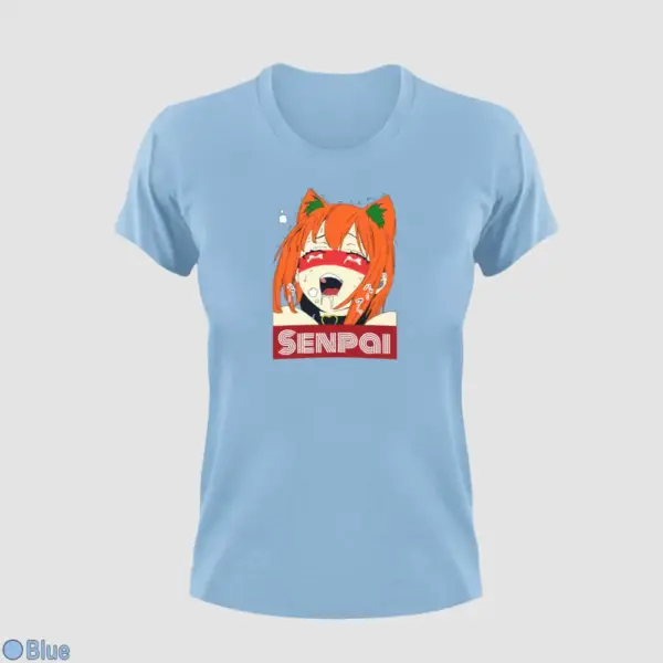 Waifu Material Senpai Girl Women's T-Shirt - Image 4