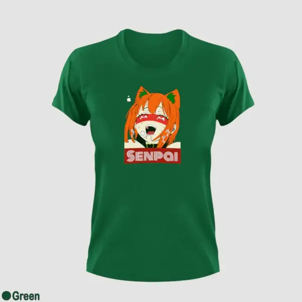 Waifu Material Senpai Girl Women's T-Shirt - Image 7