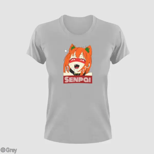 Waifu Material Senpai Girl Women's T-Shirt - Image 8