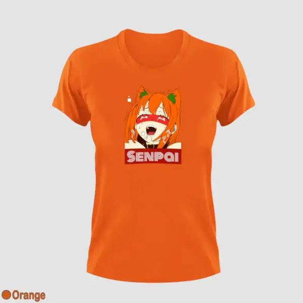 Waifu Material Senpai Girl Women's T-Shirt - Image 10
