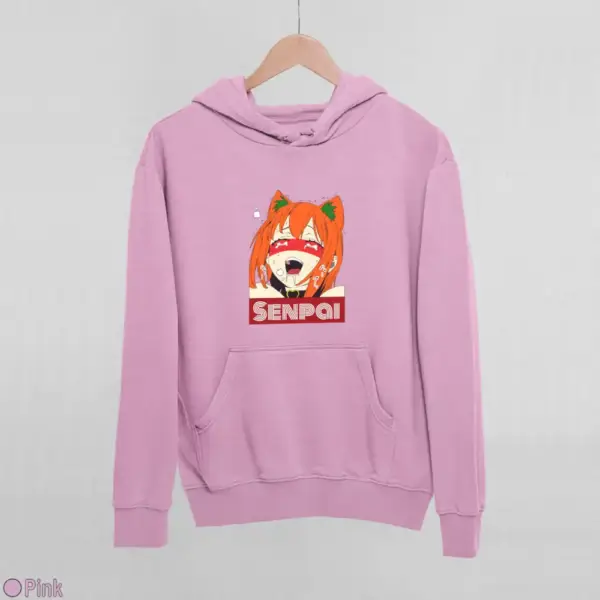 Waifu Material Senpai Girl Women's Hoodie - Image 13