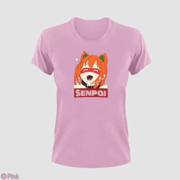 Waifu Material Senpai Girl Women's T-Shirt - Image 11