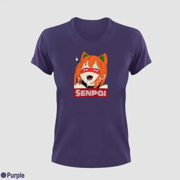 Waifu Material Senpai Girl Women's T-Shirt - Image 12