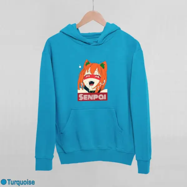 Waifu Material Senpai Girl Women's Hoodie - Image 17