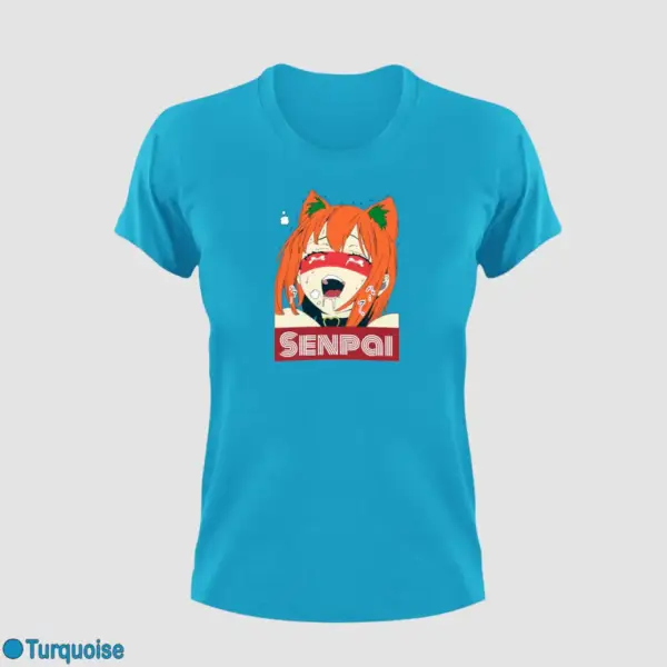 Waifu Material Senpai Girl Women's T-Shirt - Image 14