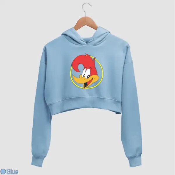 Woody Woodpecker Women's Crop Hoodie - Image 2