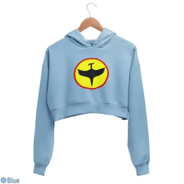 Zagor Logo Women's Crop Hoodie - Image 3